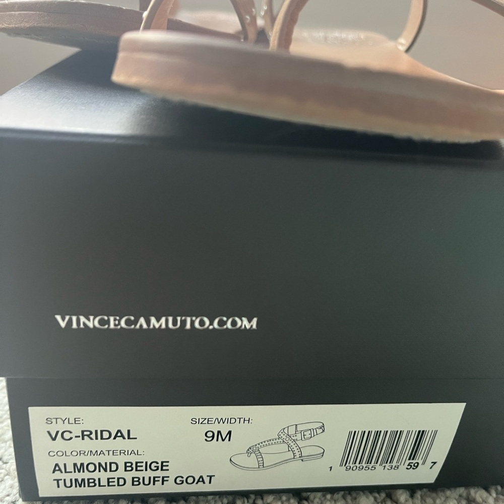 Vince Camuto Brown Studded Sandals - Picture 4 of 8